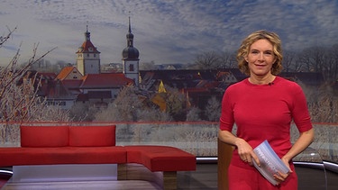 Julia Büchler im Studio der Frankenschau aktuell | Bild: BR