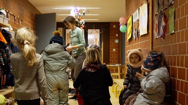 Kinder im Kindergarten in Bayreuth. | Bild: BR