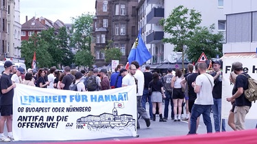 Demo in Nürnberg. | Bild: BR