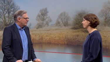 Charly Hilpert im Gespräch mit Dr. Valeska Stonawski, Expertin für psychische Gesundheit. | Bild: BR