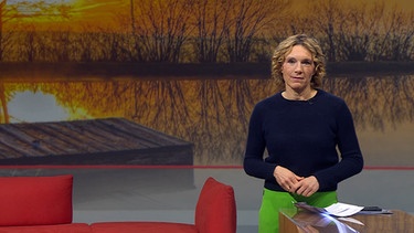 Moderatorin Julia Büchler moderiert die Sendung. | Bild: BR