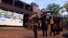 Proben zum Stück Robin Hood auf der Freilichtbühne in Sömmersdorf. | Bild: BR