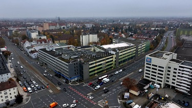 Das Schöller Gebäude in Nürnberg. | Bild: BR