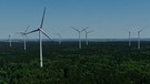 Der Windpark Raitenbucher Forst, bald könnten hier noch mehr Windräder stehen. | Bild: BR