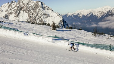 Skifahren in den bayerischen Alpen. | Bild: BR/Fabian Stoffers