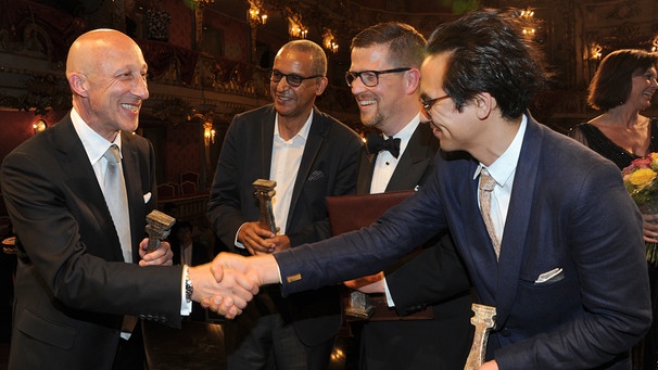 Die Regisseure Oliver Hirschbiegel (l-r), Abderrahmane Sissako, Klaus Härö und Burhan Qurbani | Bild: picture-alliance/dpa