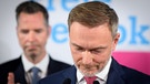 Christian Lindner, Bundesvorsitzender und Spitzenkandidat der FDP,  bei der Wahlparty der Freien Demokraten (FDP) im Hans-Dietrich-Genscher-Haus | Bild: picture alliance/dpa | Bernd von Jutrczenka