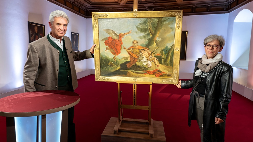 Stammt das Gemälde "Opferung des Isaak" wirklich von Domenico Tiepolo? In der Familie wird es schon lange gemutmaßt ... können die Experten von "Kunst + Krempel" im Bischöflichen Seminar Sankt Willibald dies bestätigen? | Bild: BR/Ralf Wilschewski