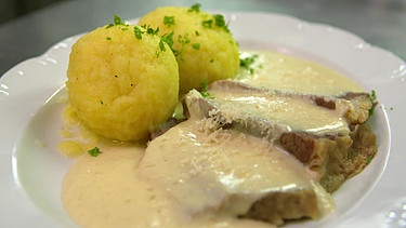 Fränkische Ochsenbrust mit Meerrettichsauce. | Bild: BR / B.O.A. Videofilmkunst GmbH