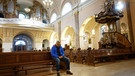 Jimmy Hartwig in Marienkirche in Offenbach. | Bild: BR/Stefan Panzner