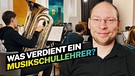 Musikschullehrer Hans / Text im Bild: Was verdient ein Musikschullehrer | Bild: BR