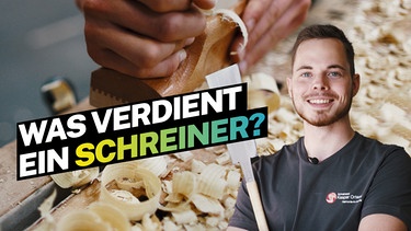 Schreiner Florian Meigel Portraitbild + Schriftzug  | Bild: BR