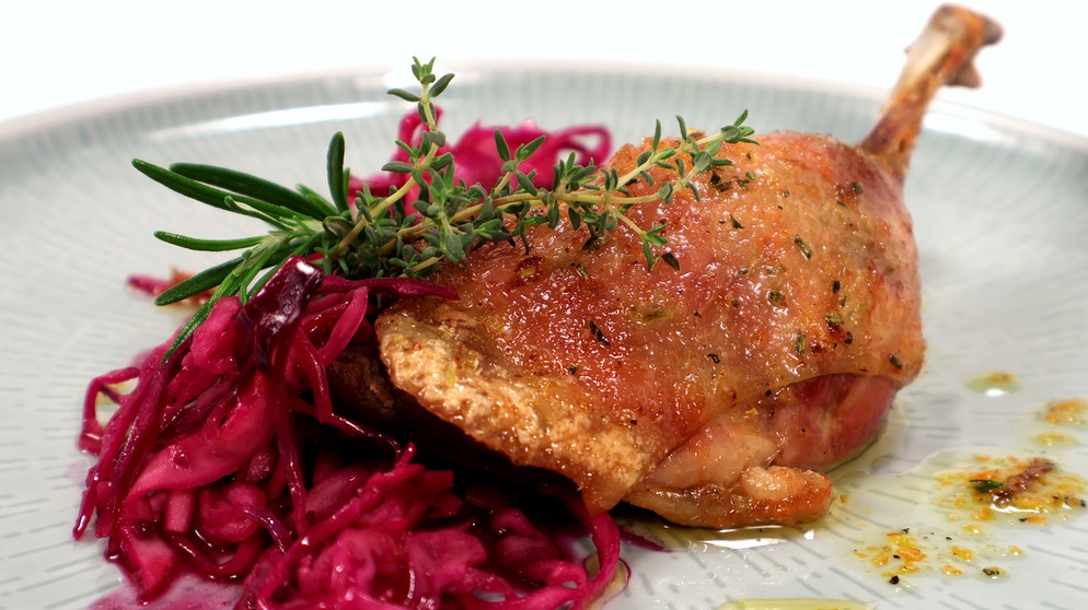 Einfach. Gut. Bachmeier: Blaukraut-Salat Mit Geräucherter Entenkeule ...