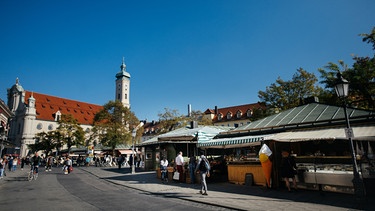 Der Viktualienmarkt in München. | Bild: BR/Julia Müller