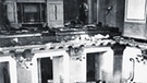 Das Innere der zerstörten Synagoge in der Zerrennerstrasse in Pforzheim | Bild: Bundesarchiv