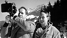 BR-Reporter bei einem Dreh im Winter 1959 | Bild: picture-alliance / dpa | Georg Göbel