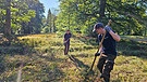 Jedes Jahr packen Freiwillige im Bayerischen Wald mit an, um die alten Schachten zu pflegen. Diese Waldweiden sind heute wichtig für seltene Pflanzen und Tiere! | Bild: BR / Monika Sarre-Mock