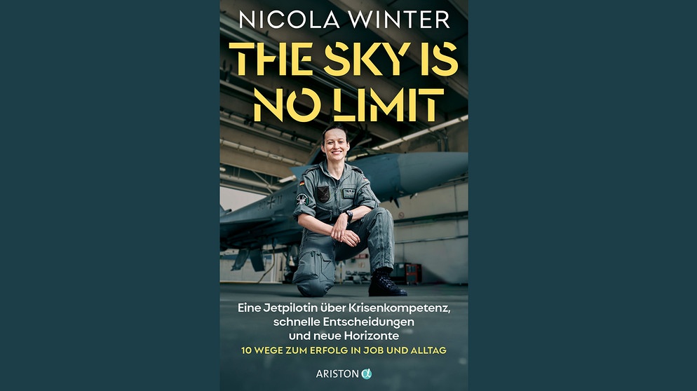 Buchcover "The Sky is No Limit - Eine Jetpilotin über Krisenkompetenz, schnelle Entscheidungen und neue Horizonte - 10 Wege zu Erfolg in Job und Alltag" von Nicola Winter | Bild: Ariston Verlag