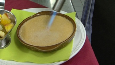 Gasthaus „Zum Mohren“ in Ansbach, Mittelfranken. Crème brûlée | Bild: BR/ Wir in Bayern