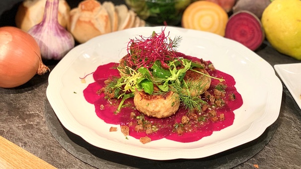 Kaspressknödel mit Rote-Bete-Carpaccio | Bild: BR