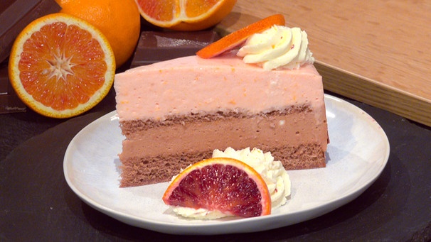 Blutorangen-Schoko-Torte | Bild: BR