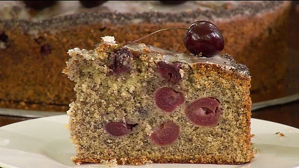 Kirschmohnkuchen mit Zitrone | Bild: Wir in Bayern