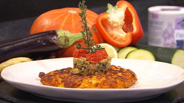 Kürbis-Rösti mit Gemüse-Chimichurri | Bild: BR