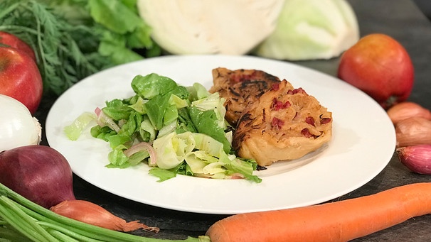 Allgäuer Krautkrapfen mit Endiviensalat | Bild: BR