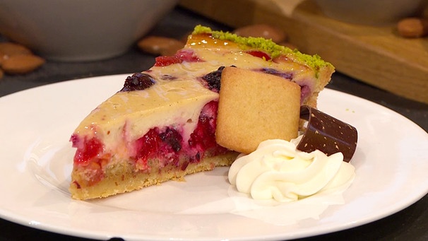 Mirabellen-Brombeer-Kuchen mit Frangipanmasse | Bild: BR