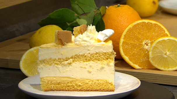 Käsesahnetorte mit Lemon Curd | Bild: Wir in Bayern