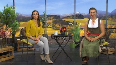 Sendung von 19.10.2021: Moderatorin Andrea Lauterbach mit Nina Schlesener | Bild: BR