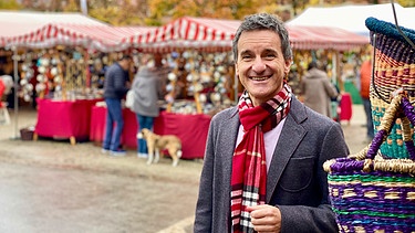 Florian Schrei, Moderator der Magazinsendung "Zwischen Spessart und Karwendel" im BR Fernsehen | Bild: BR/Claudia Eberle