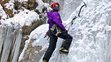 Eiskletterin Nina Schlesener | Bild: BR