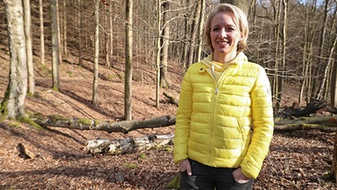 Anna Lena Dörr im Saarkohlenwald. | Bild: SWR/Thomas Keck