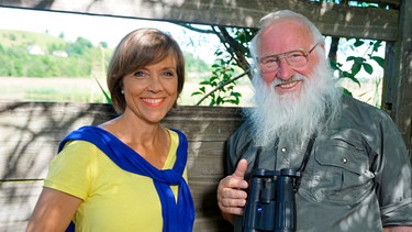 Moderatorin Annette Krause und Professor Dr. Peter Berthold. | Bild: BR/SWR/Jochen Schmid