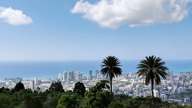 In Honolulu’s Financial District befindet sich auch der berühmte Iolani Palast. Die ehemalige königliche Residenz. | Bild: BR/LOUPEFILM/NDR