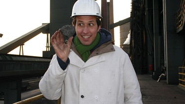Willi ist heute in einem Bergwerk, um zu erfahren, wie Steinkohle abgebaut wird und später zu Koks weiterverarbeitet wird. | Bild: BR/megaherz gmbh