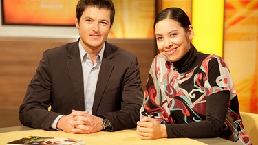 Moderator Marc Sauber und Co-Moderatorin Carolin Nyhuis. | Bild: BR/Martina Bogdahn