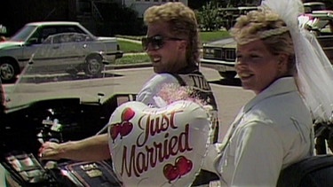 Frisch verheiratet auf dem Harley-Davidson-Treffen in Sturgis (South Dakota). | Bild: BR/NDR