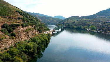 Unterwegs mit dem Zug auf der Linha do Douro. | Bild: NDR/elb motion pictures GmbH/Sebastian Wagner