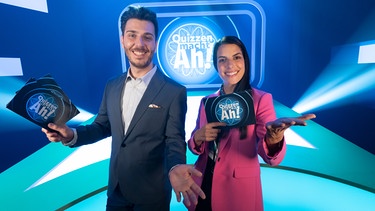 Clarissa und Tarkan beschäftigen sich dieses Mal mit dem Thema "Quizzen macht Ah!". | Bild: WDR/Thorsten Schneider