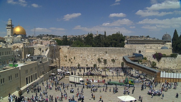 Die Klagemauer in Jerusalem. | Bild: BR/Michael Shubitz