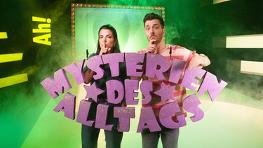 Mysterien des Alltags - Tarkan und Clarissa beschäftigen sich dieses Mal mit dem Thema "Mysterien des Alltags". | Bild: BR/WDR/Thorsten Schneider