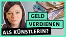 Lena Schabus, Künstlerin. Als Künstler zu arbeiten und Geld zu verdienen, kann hart sein. Lena ist Künstlerin, gleichzeitig arbeitet sie auch als Grafikerin und Hochschullehrerin.  | Bild: BR | Ulrich Schramm