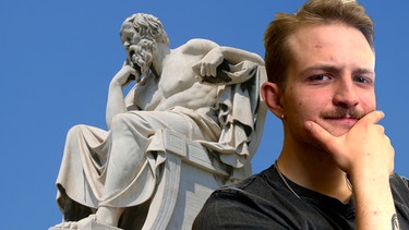 Benno Zimmermann, 23 Jahre, 7. Semester, Philosophie-Student an der Universität Leipzig  | Bild: © Bayerischer Rundfunk 2024/picture-alliance/BR/Adrian Vogler