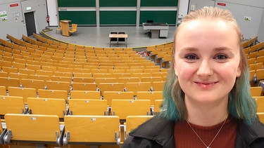 Christina, studiert im 6. Semester Soziale Arbeit an der OTH Regensburg | Bild: BR: Tatjana Sikorski / picture alliance / imageBROKER | Olaf Döring