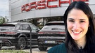 Maike, Junior Specialist international Marketsteering bei Porsche AG | Bild: Hintergrund: picture alliance / Winfried Rothermel | Winfried Rothermel/BR / Wolfgang Seibel/BR/Wolfgang Seibel/Winfried Rothermel (Hintergrund)