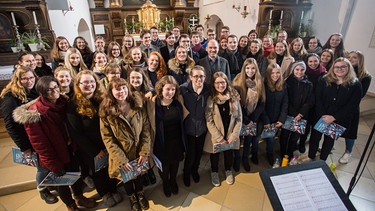 Produktion Weihnachts-CD | Bild: Christian Klenk, Katholische Universität Eichstätt-Ingolstadt