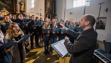 Produktion Weihnachts-CD | Bild: Christian Klenk, Katholische Universität Eichstätt-Ingolstadt