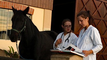 Verena Tiermedizinstudentin mit Kind | Bild: BR